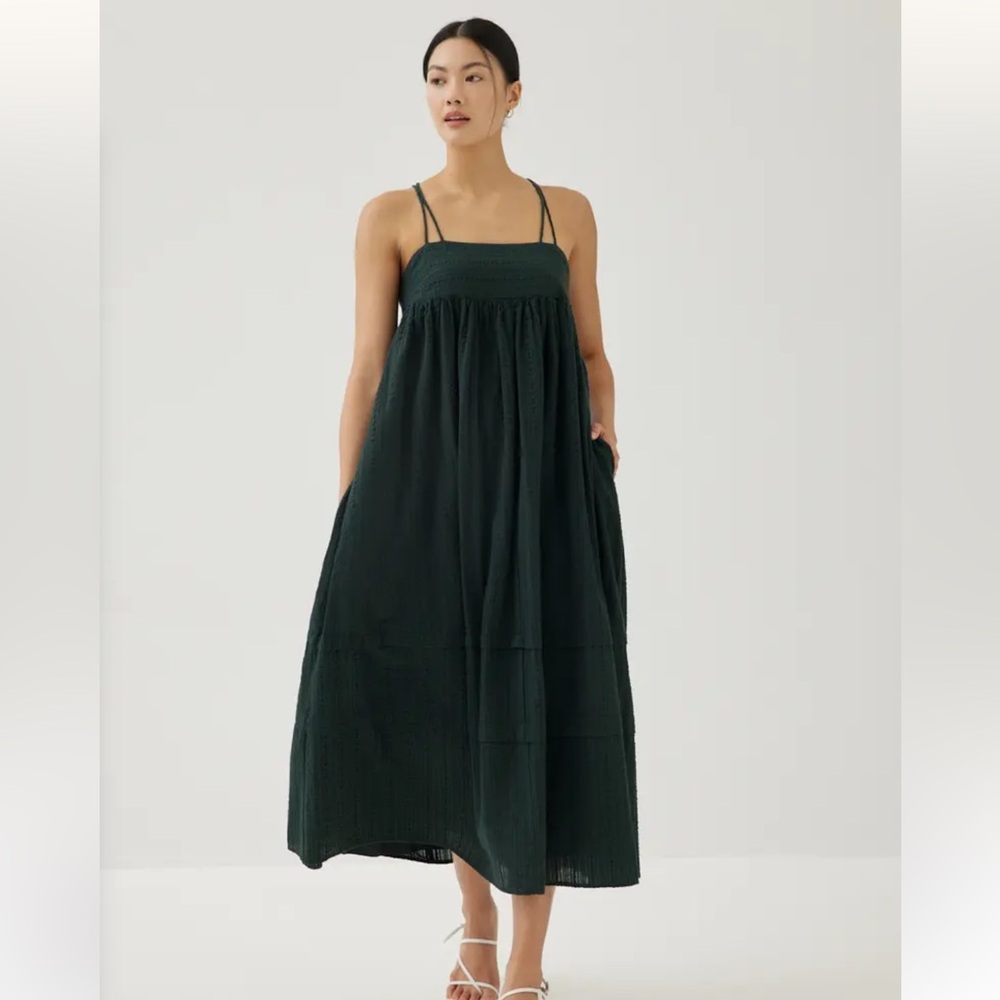 Love Bonito Bryle Textured Cotton Midaxi Dress